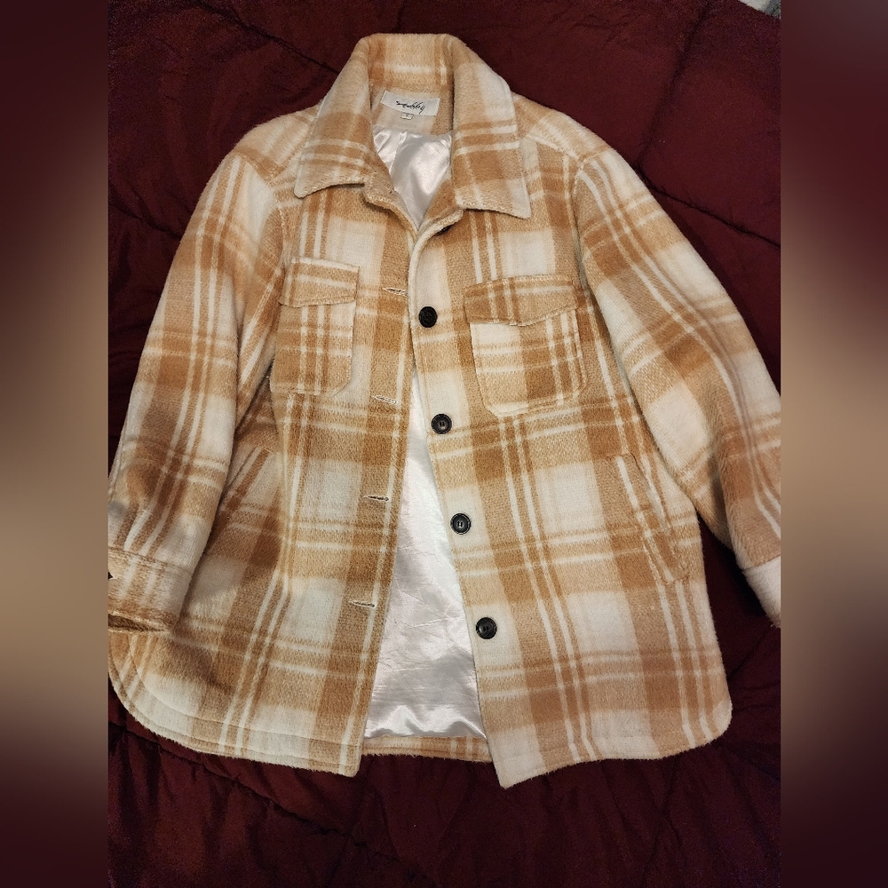Sebby large plaid shacket